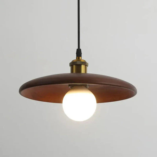 Renato Oak Pendant – Minimalist Wooden Ceiling Light with Warm LED Glow
