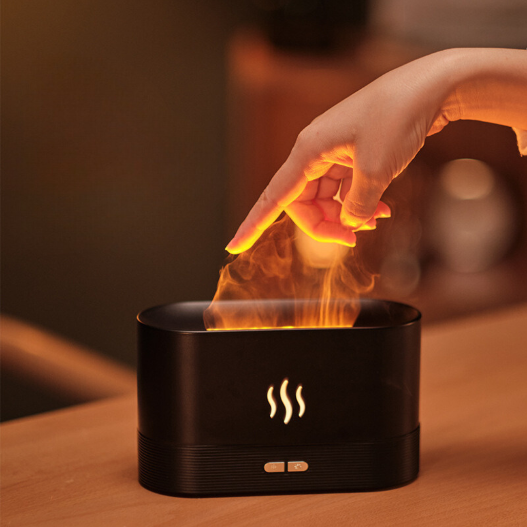 Luméa Mist Diffuser – Aromatherapy Humidifier with Flame Glow Effect