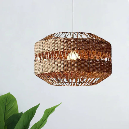 Alma Woven Pendant – Handcrafted Bamboo Ceiling Light for Natural Interiors
